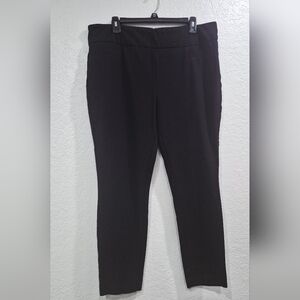 Dalia Women's Black Pull On Slim/stretch Comfort Pants XL Office Bussiness Casua